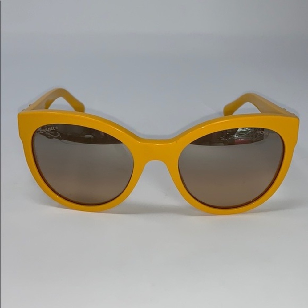 CHANEL 5315 Cateye Pantos Yellow Sunglasses